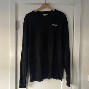 Long sleeve color BLK size M
